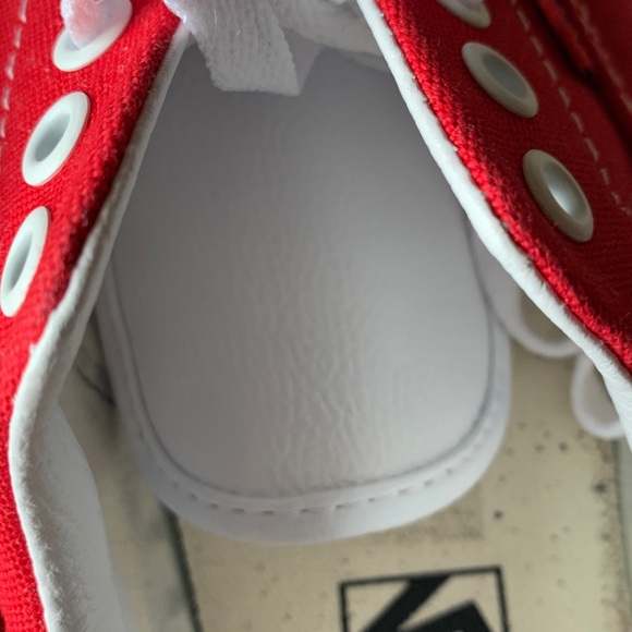 Vans Red Canvas Sneakers - Picture 8 of 10